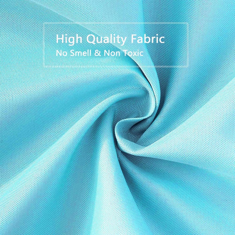 LLSCL Sapphire Blue Fabric Shower Curtain Liner with Magnets, Waterproof Hotel Quality, 72 x 72 Machine Washable - Image 5